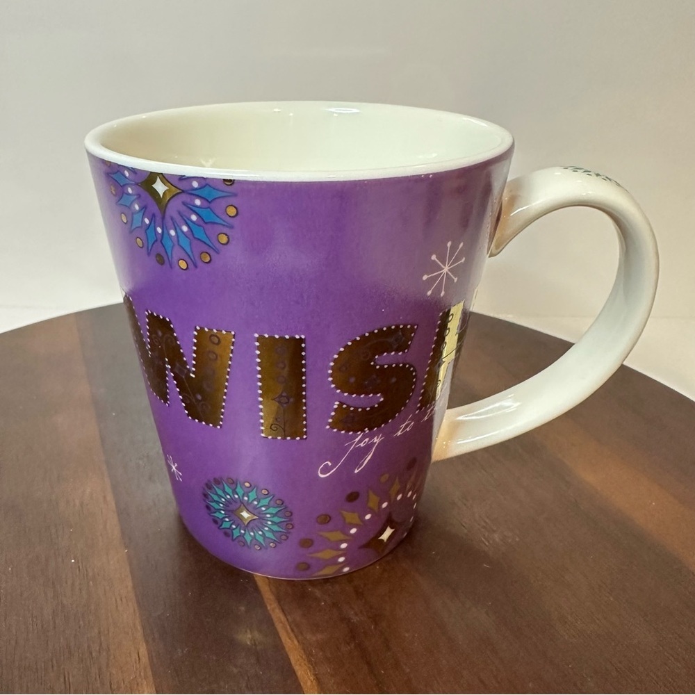 Starbucks Holiday 2006 “Wish – Joy to the World” Purple Mug | 14 oz